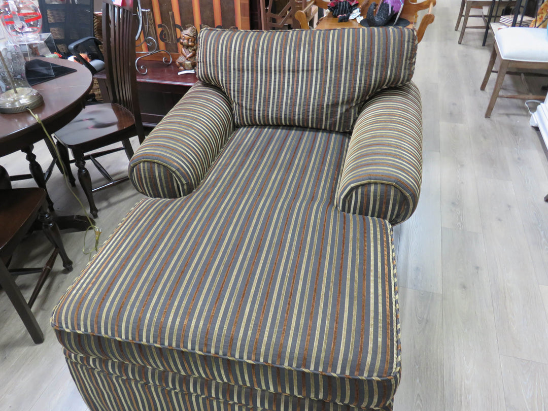 Striped Silk Chaise