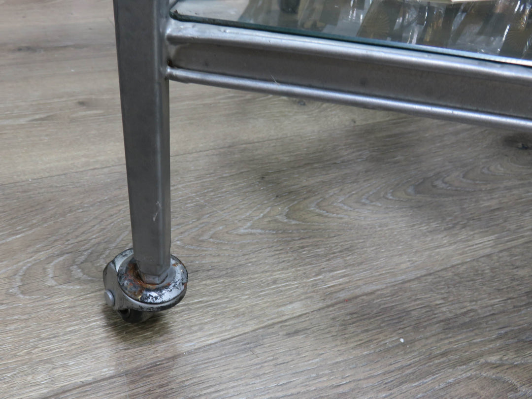 Metal & Glass Bar Cart