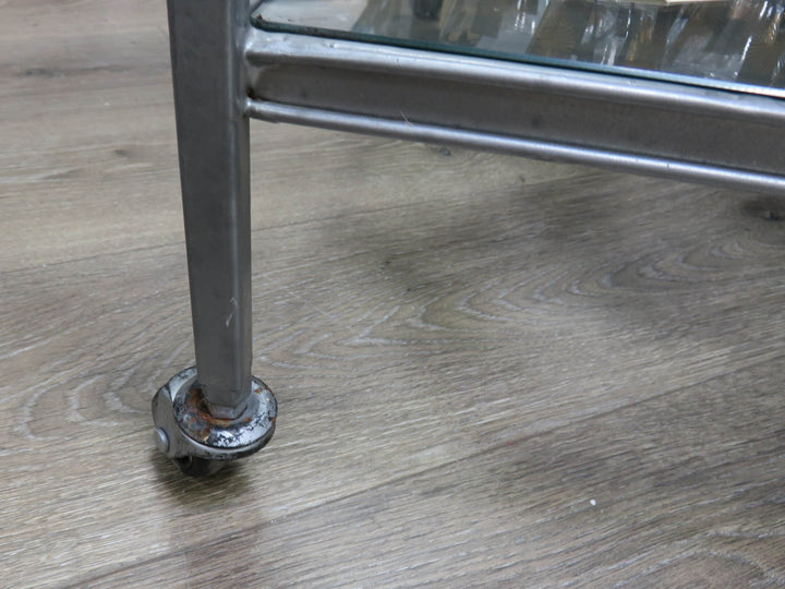 Metal & Glass Bar Cart