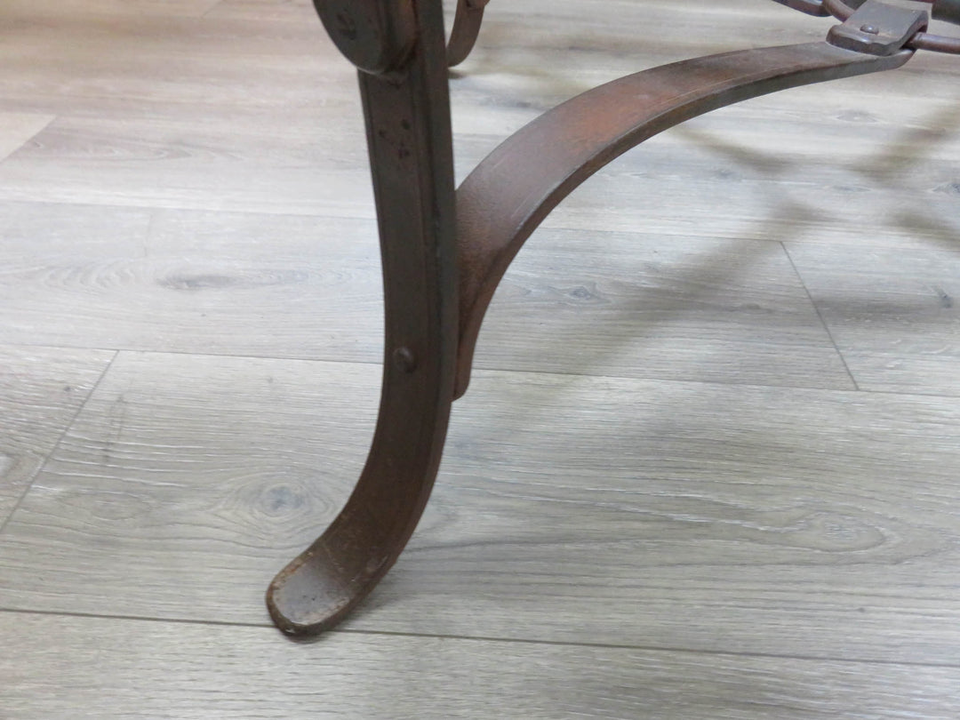 Octagonal Metal & Glass Coffee Table