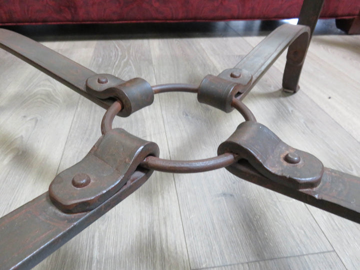 Octagonal Metal & Glass Coffee Table