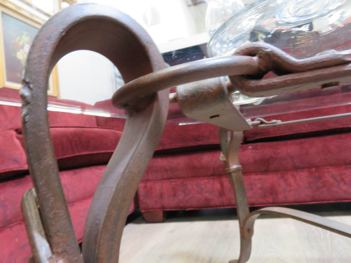 Octagonal Metal & Glass Coffee Table