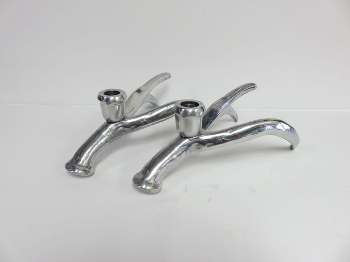Metal Antler Candlesticks