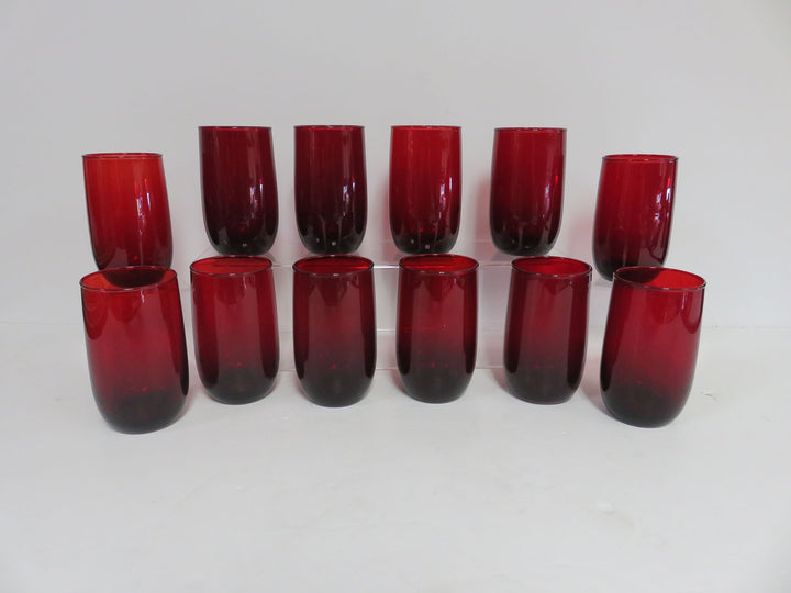 Anchor Hocking Ruby Red Glasses