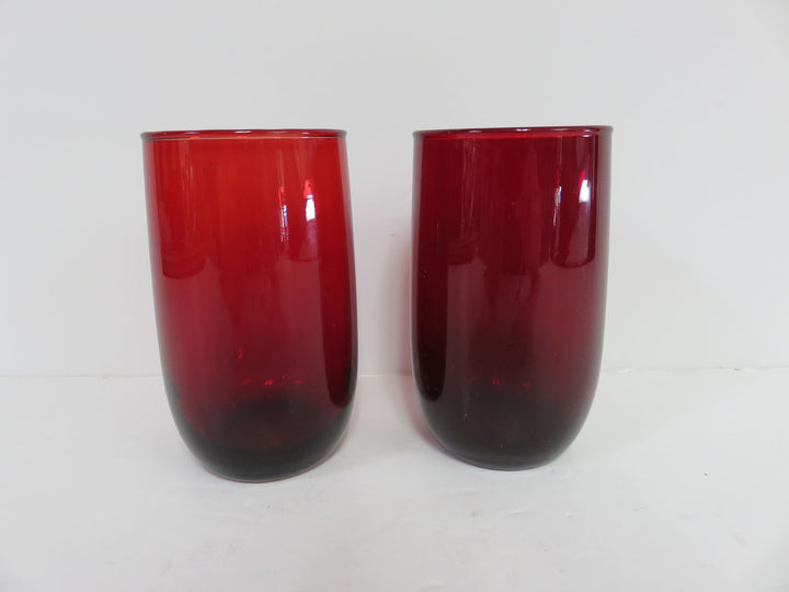 Anchor Hocking Ruby Red Glasses