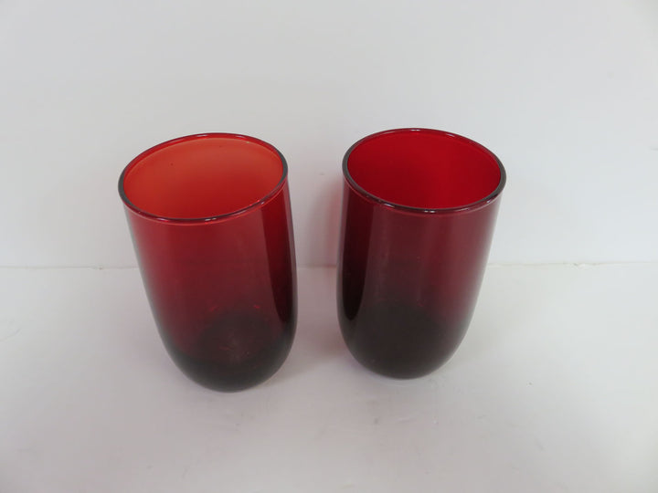 Anchor Hocking Ruby Red Glasses