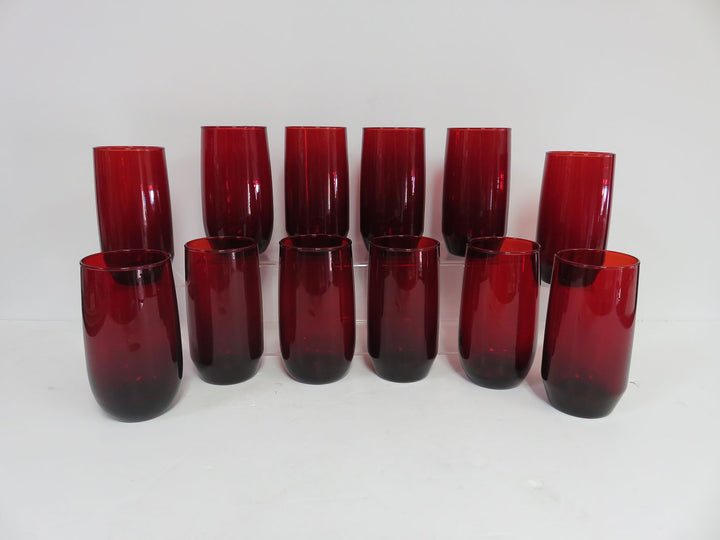 Anchor Hocking Ruby Red Tumblers