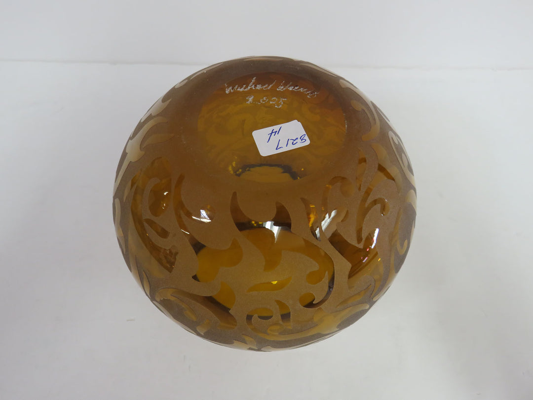 Michael Weems Amber Vase