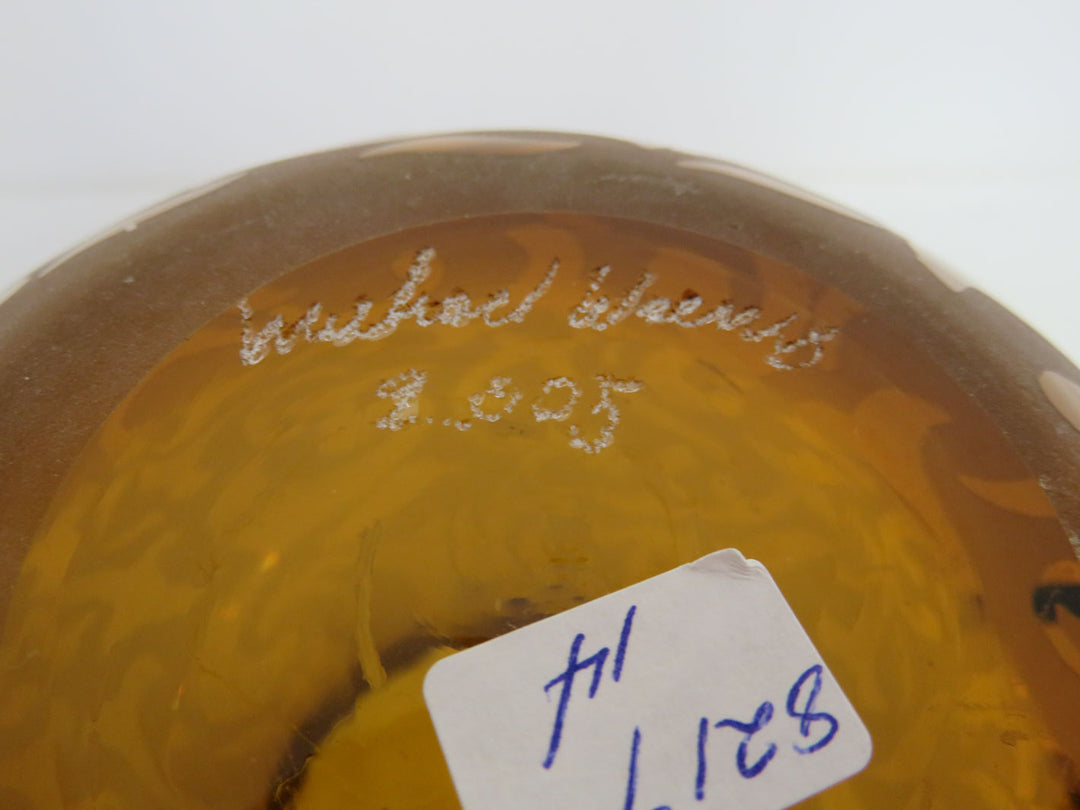 Michael Weems Amber Vase