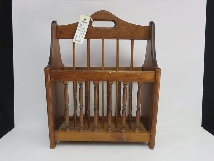 Traidional Wood Magazine Rack