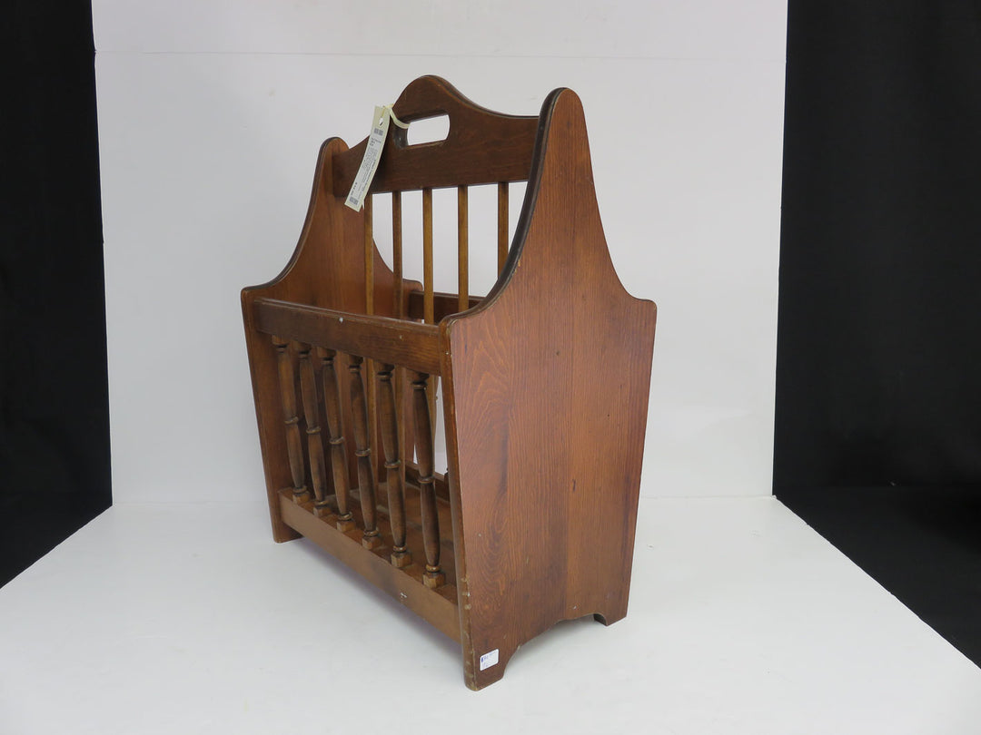 Traidional Wood Magazine Rack