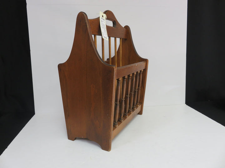 Traidional Wood Magazine Rack