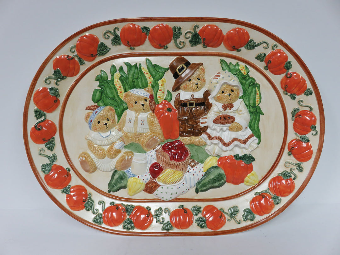 Vintage Enesco Thanksgiving Platter
