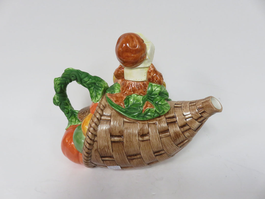Enesco Thanksgiving Teapot