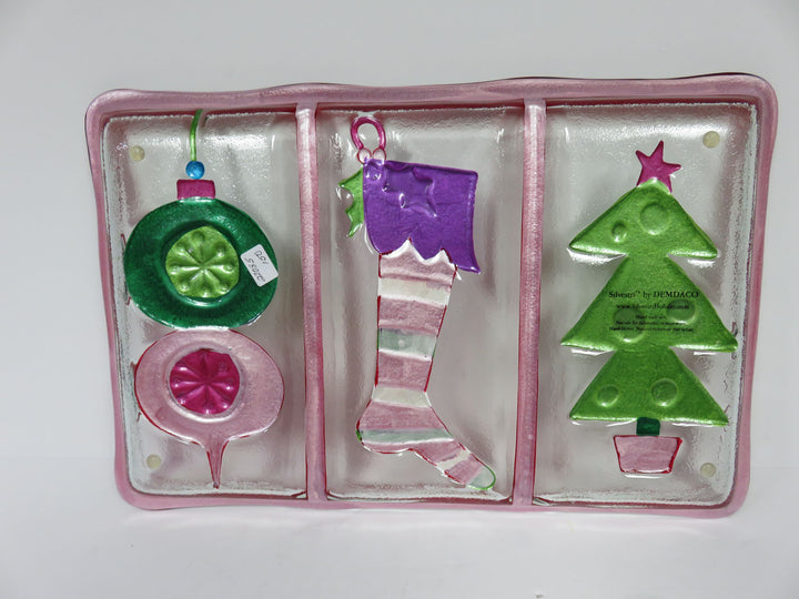 Silvestri Fused Glass Divided Dish