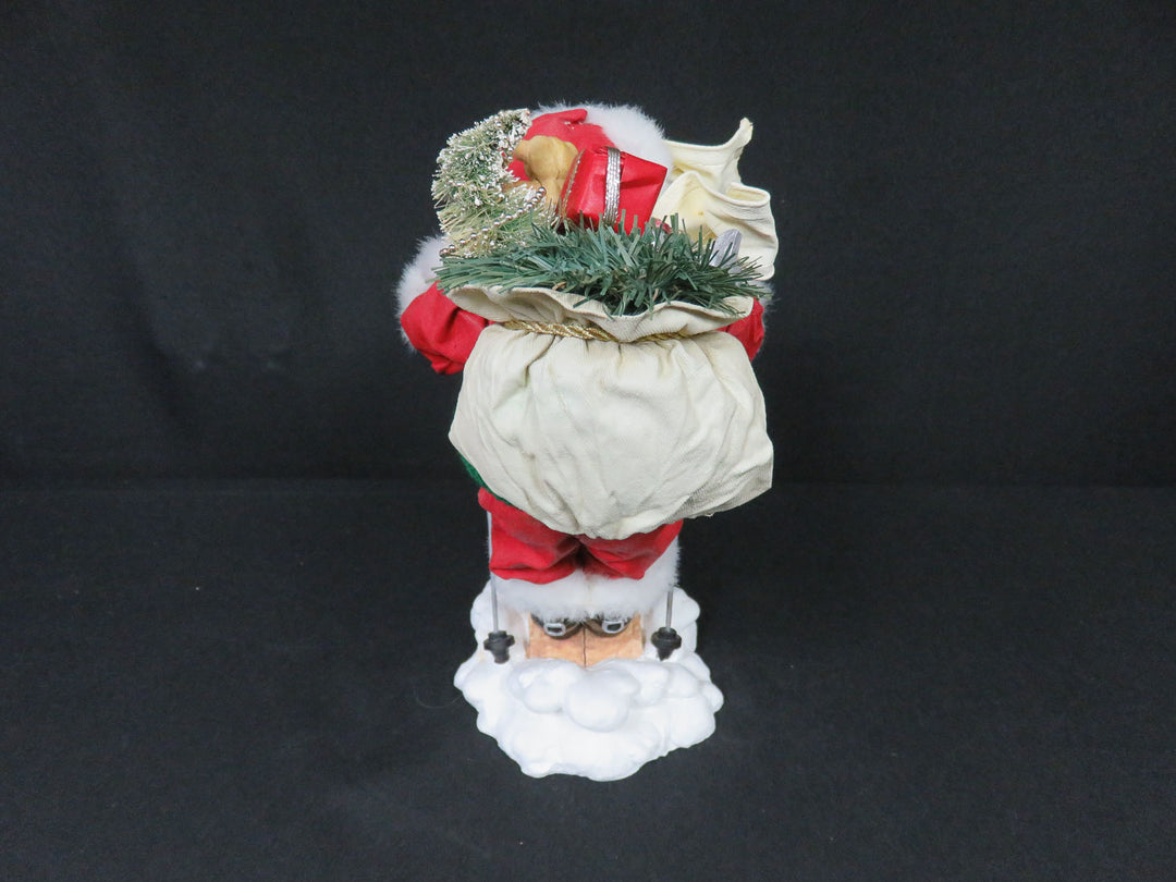 Papier Mache Skiing Santa