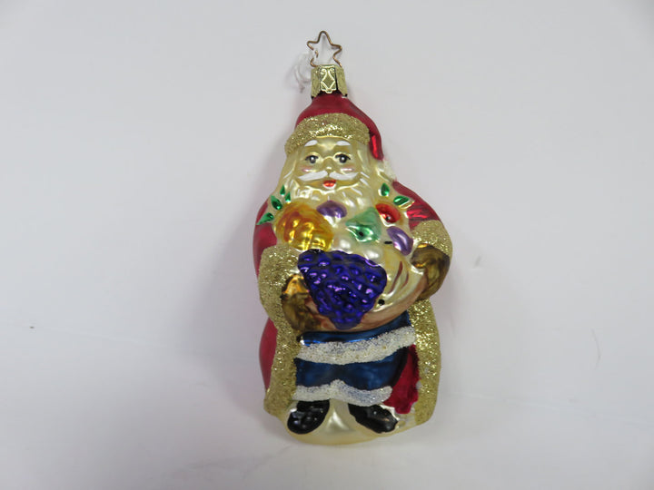 German Signed Santa Ornament