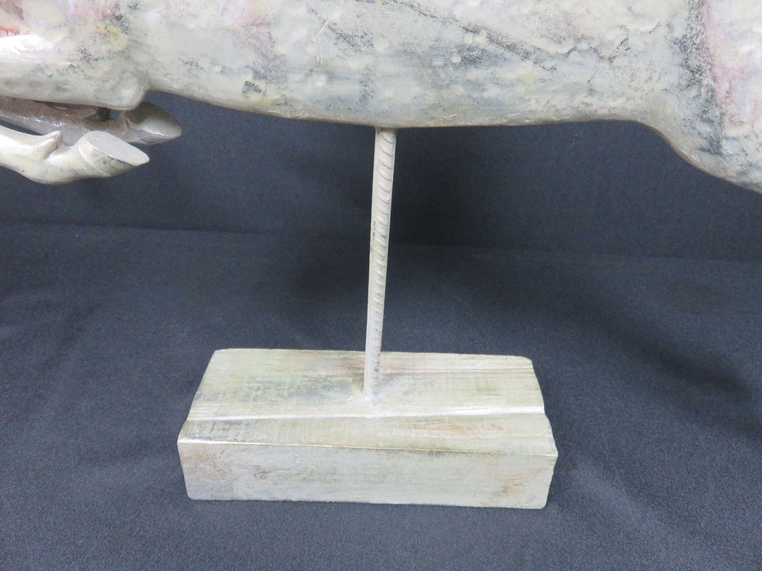 Antiqued Silver Reindeer Figurine