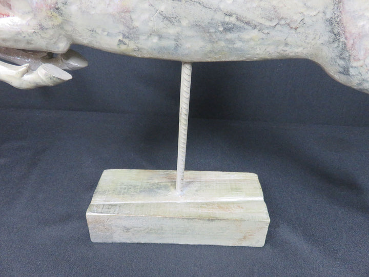 Antiqued Silver Reindeer Figurine