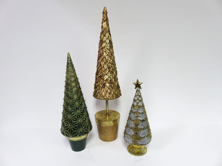 Tabletop Metallic Trees