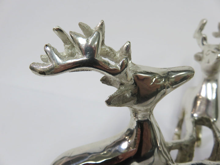 Silver Dancing Reindeer
