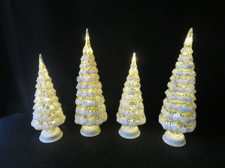 Illuminated Glass Trees