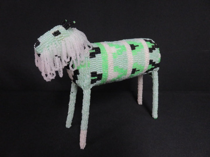 Beaded Lion Figurine