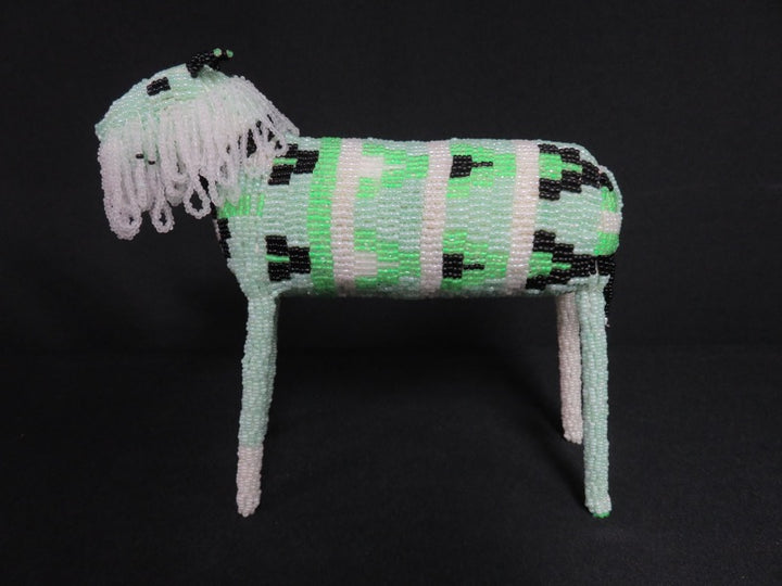 Beaded Lion Figurine