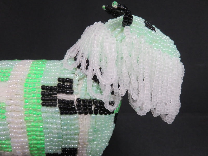 Beaded Lion Figurine