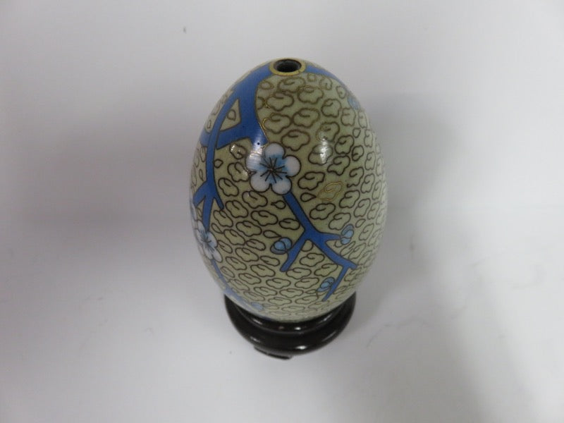 Cloisonne Egg on Stand