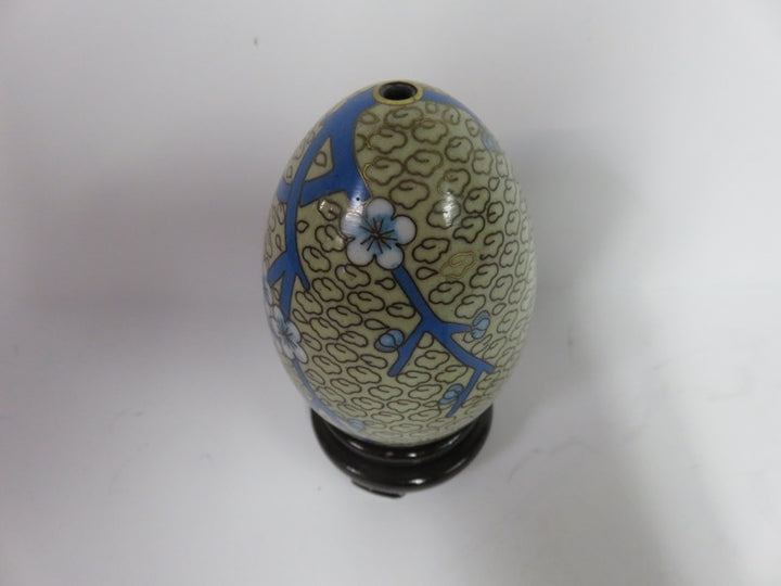 Cloisonne Egg on Stand