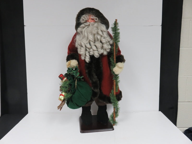 Tall Burgundy Robed Father Christmas