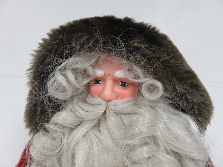 Tall Burgundy Robed Father Christmas