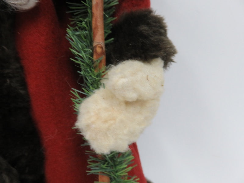 Tall Burgundy Robed Father Christmas