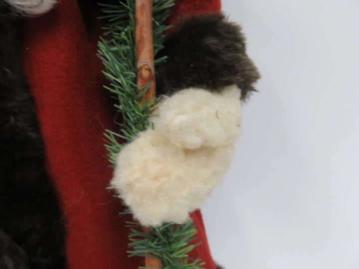 Tall Burgundy Robed Father Christmas