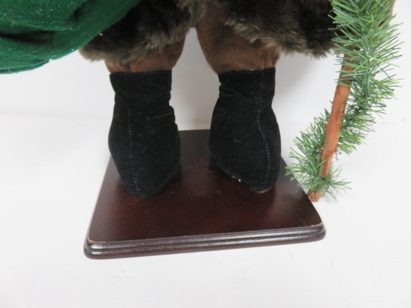 Tall Burgundy Robed Father Christmas