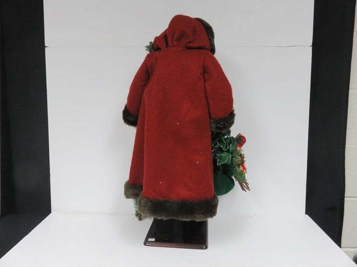 Tall Burgundy Robed Father Christmas