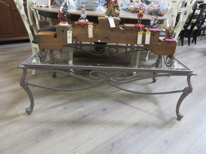 Iron & Glass Coffee Table