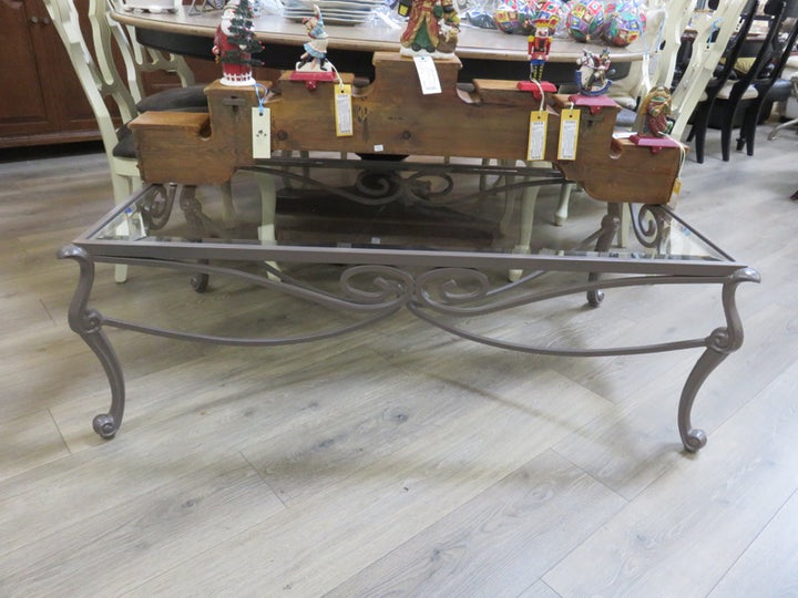 Iron & Glass Coffee Table
