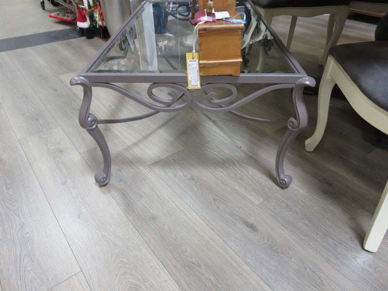 Iron & Glass Coffee Table