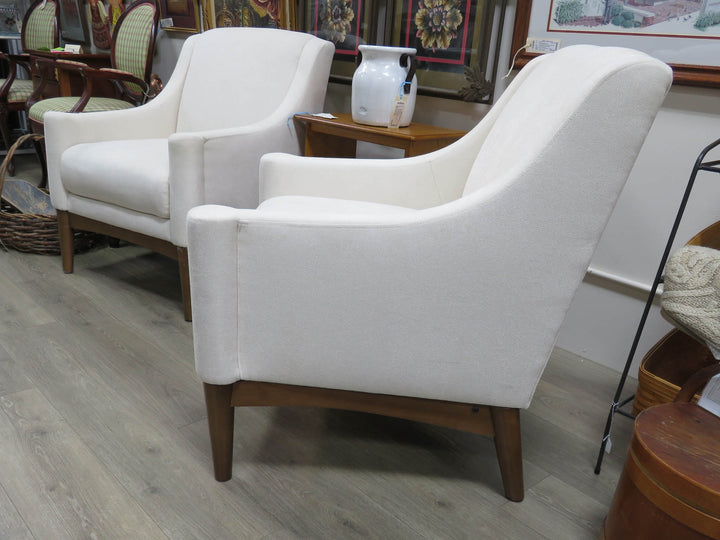 Cream Upolstered Arm Chair