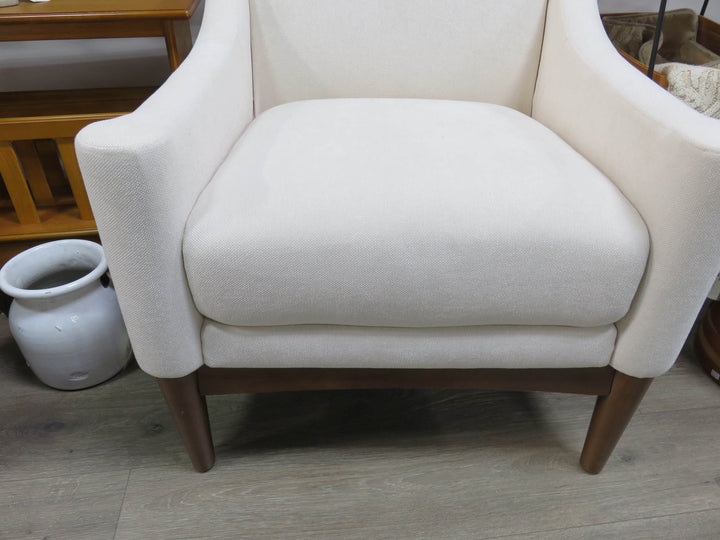 Cream Upolstered Arm Chair