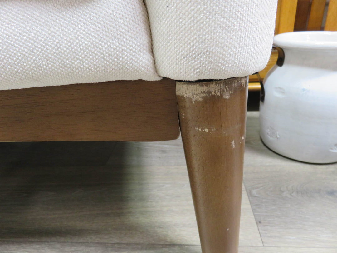 Cream Upolstered Arm Chair