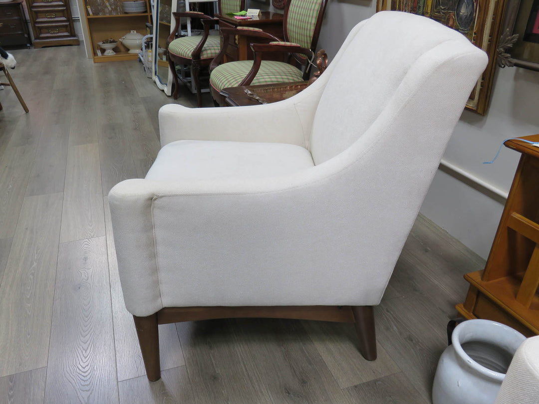 Cream Upolstered Arm Chair