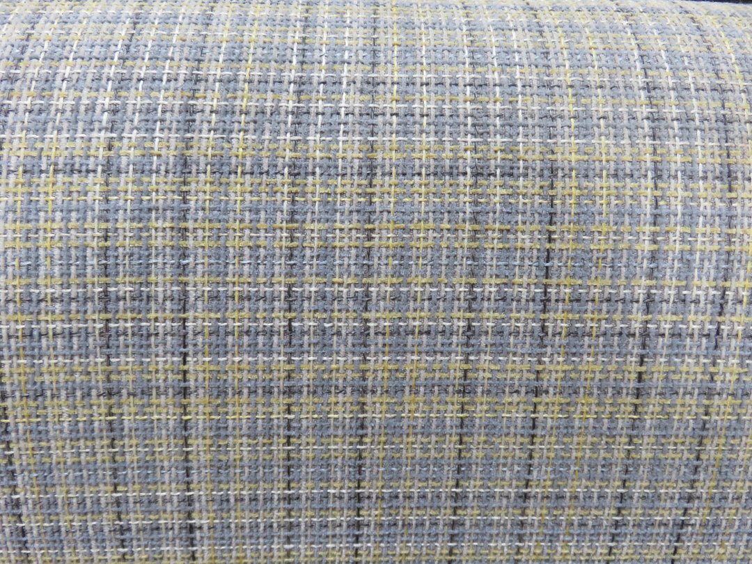 Upholstered Plaid Arm Chair