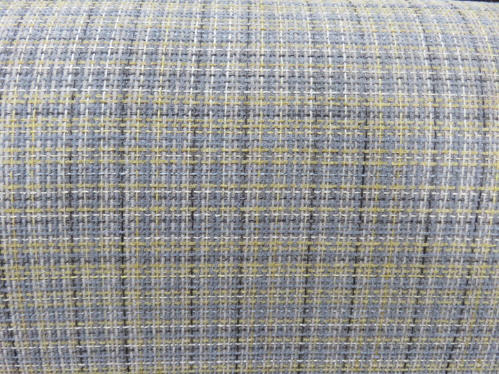 Upholstered Plaid Arm Chair