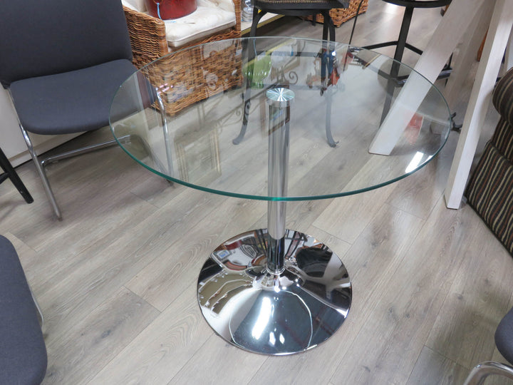 Round Glass Topped Table