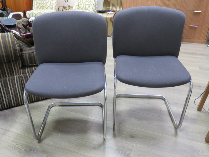 Pair of Modern Cantilever Chairs