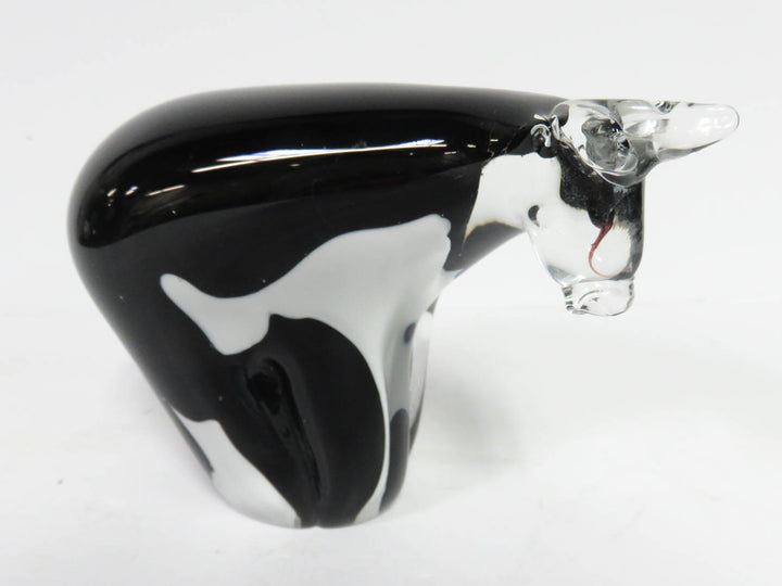 Art Glass Cow Figure