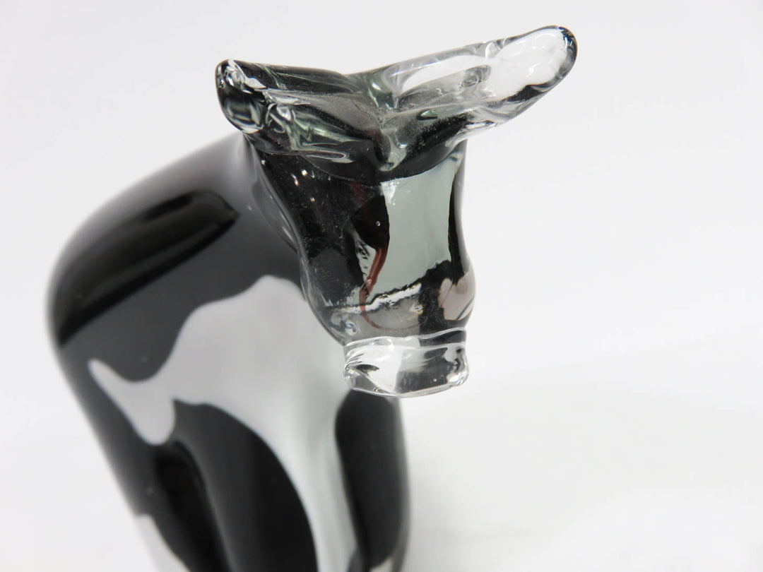 Art Glass Cow Figure